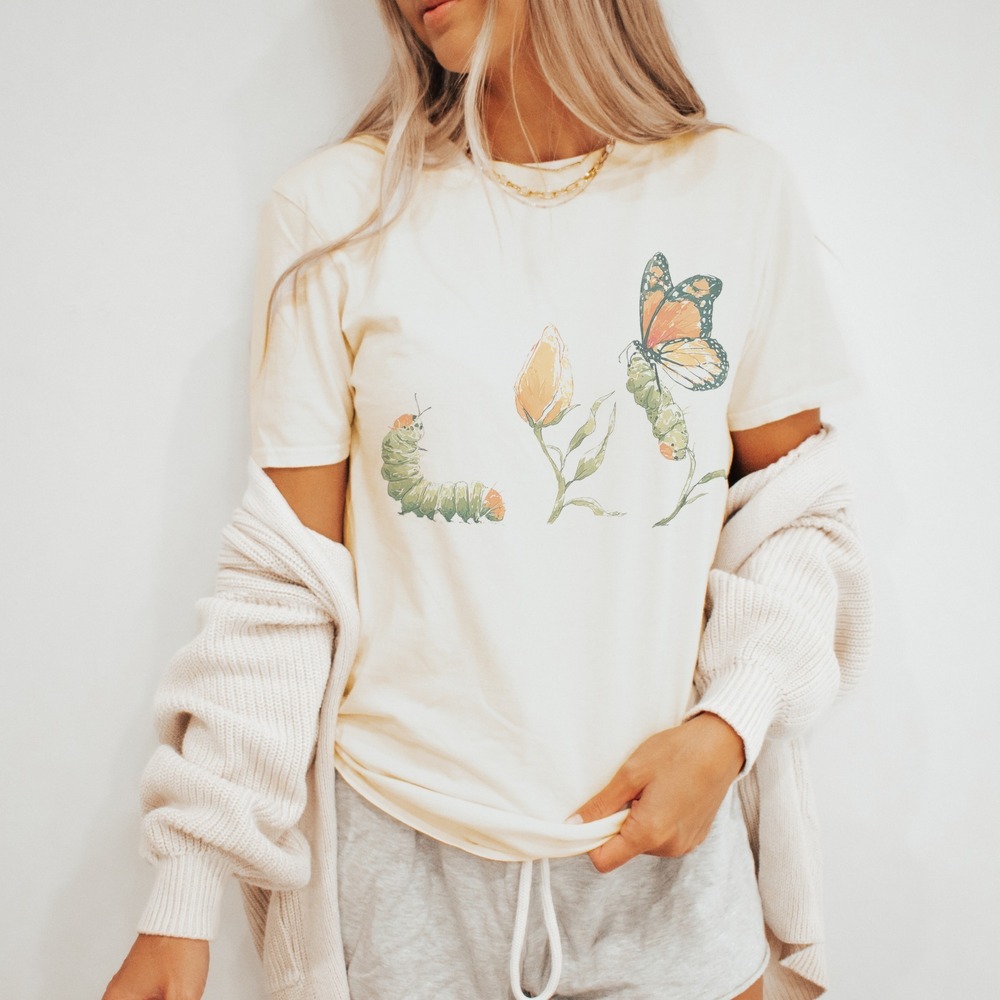Butterfly Life Cycle Caterpillar Shirt
